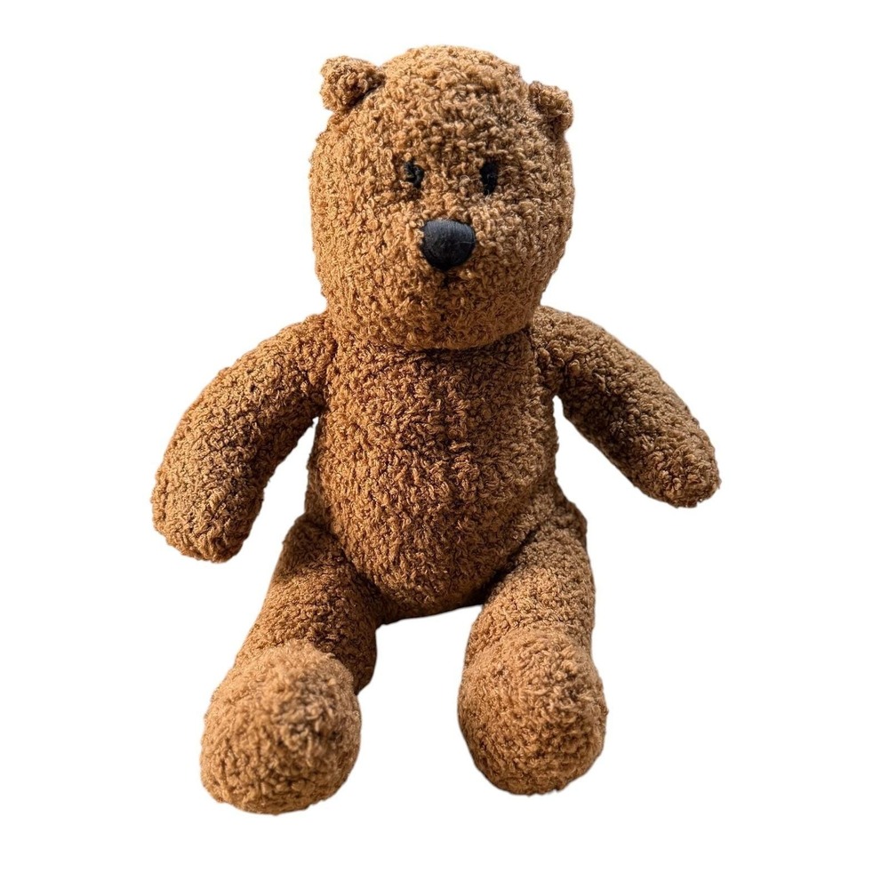 Vintage Baby Gap Teddy Bear Plush Brown Curly Brannan 14" Stuffed Animal Toy